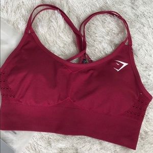 Gymshark original seamless sports bra beet marl L